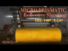 1.22*45.72m Rollo de película retroprismática de hoja reflectante para la seguridad vial