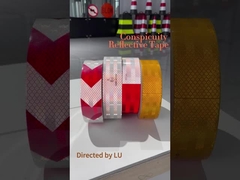 Cintas reflectoras PET prismáticas de 2'X150ft ECE 104r para camiones