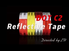 Autos de seguridad camiones bicicletas carreteras rodillos prismáticos DOT C2 cinta reflectante autoadhesivo