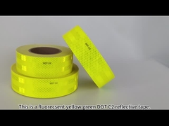 Autos de seguridad camiones bicicletas carreteras rodillos prismáticos DOT C2 cinta reflectante autoadhesivo