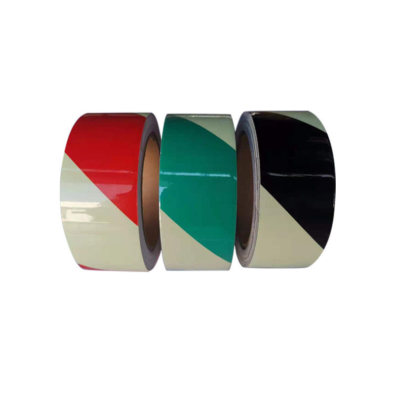Material de PVC imprimible 6-8H Glow In The Dark Tape para el letrero de salida