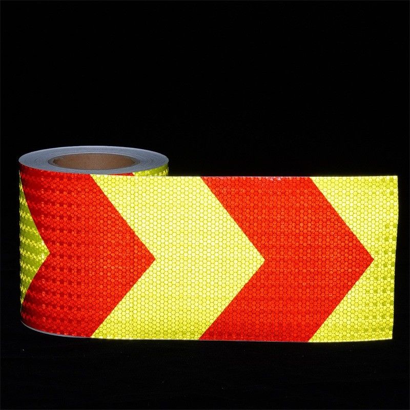 Imprimible PVC Película reflectante de panal de miel Atrás Adesivo Cristal de color de cuadrícula reflectiva Mate Para seguridad del tráfico de señales de carretera