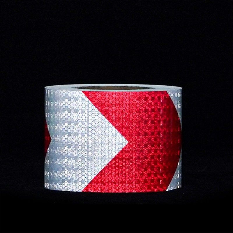 Adhesivos de película reflectiva de rejilla de cristal Vinyl reflectivo adhesivo para señales de advertencia de tráfico