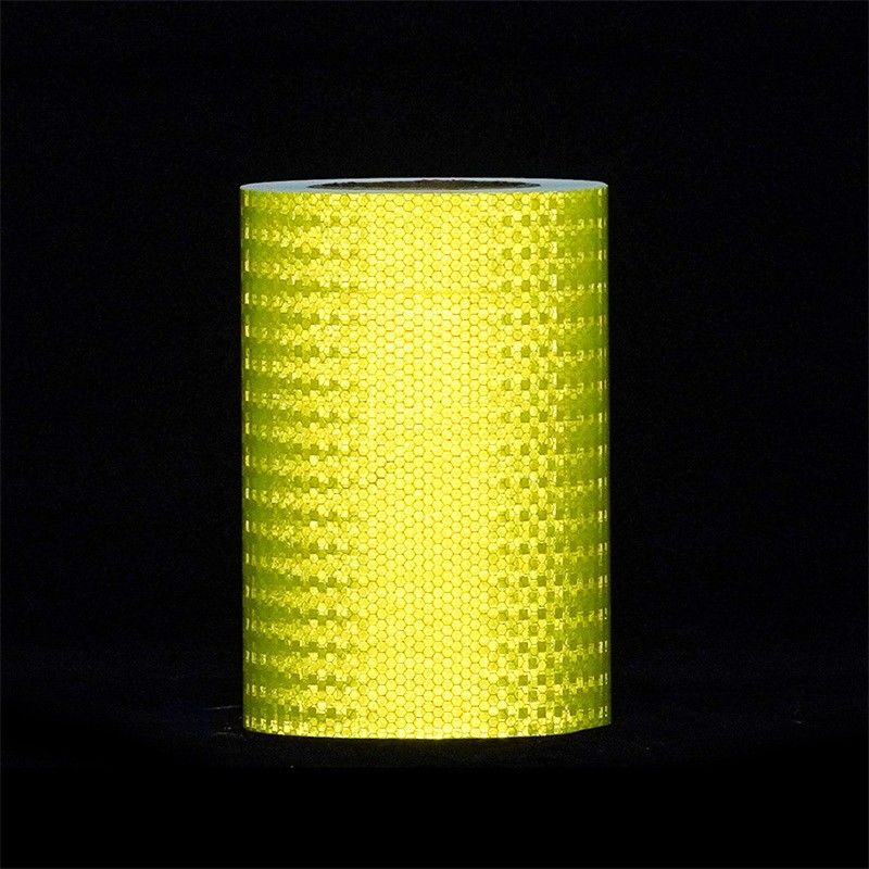 Cintas de marcado de seguridad reflejantes de color amarillo verde fluorescente para remolque camión automóvil motocicleta