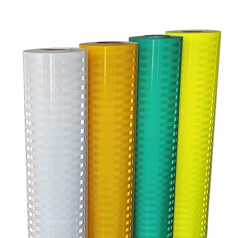 Tipo II Grado de ingeniero Signo de tráfico prismático Película de vinilo reflectante ASTM D4956