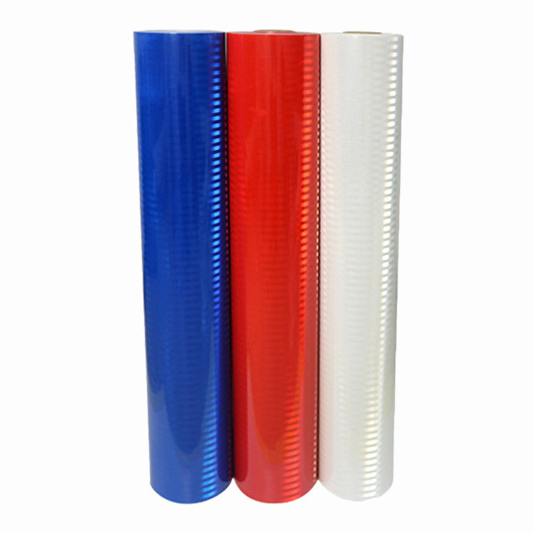 1.22*45.72m Película reflectante roja de luz prismática para señales de seguridad