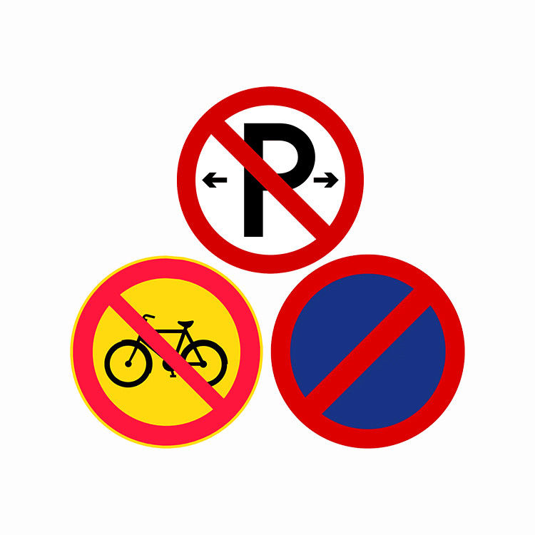 Tamaño personalizado Forma de aluminio reflector de la carretera señales de tráfico 1 mm 2 mm 3 mm espesor