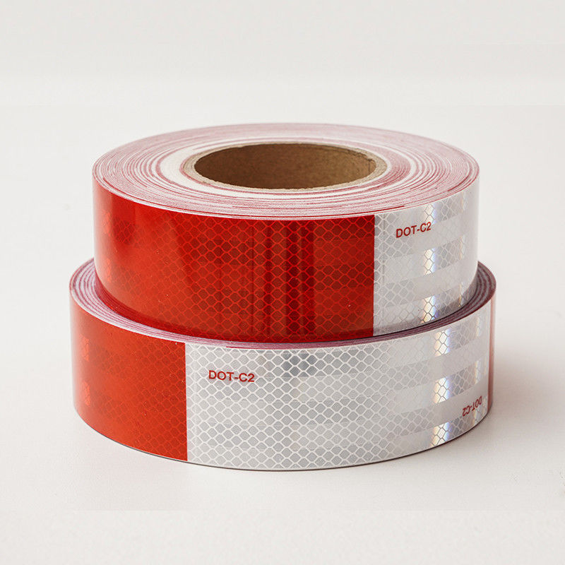 Cintas reflectoras de alta intensidad de 2 pulgadas para camiones de color blanco y rojo