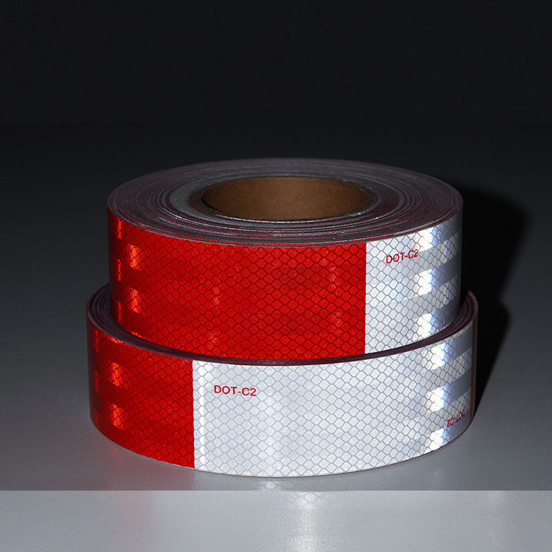Cintas reflectoras de alta intensidad de 2 pulgadas para camiones de color blanco y rojo