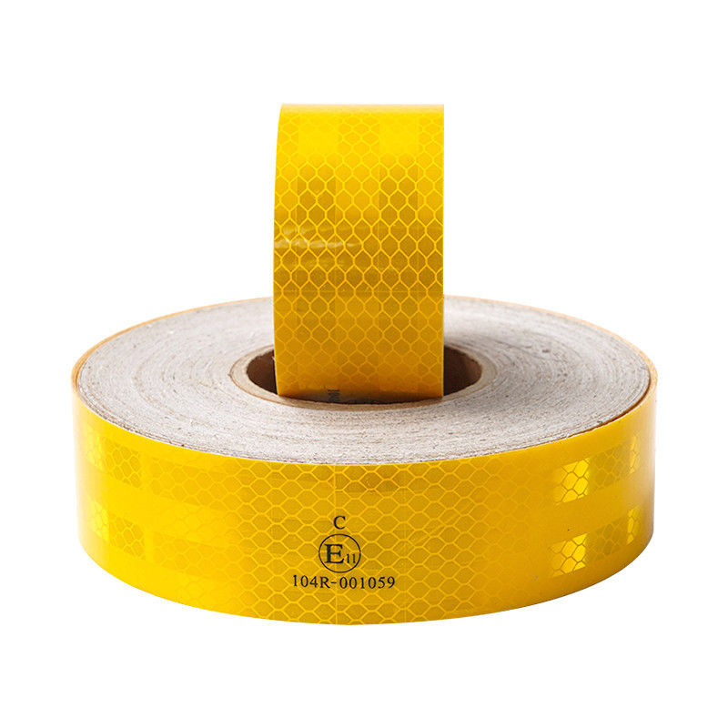Cinturón reflector prismático para vehículos de seguridad acrílico ECE 104 blanco rojo amarillo