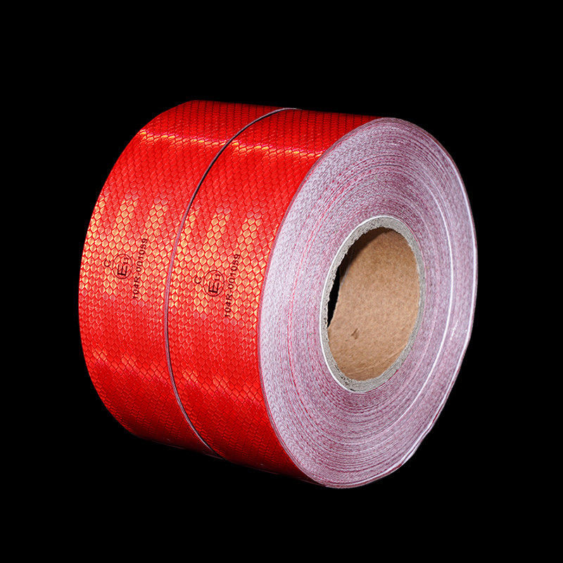Marcador de pegatinas de banda reflectiva de color amarillo con pegamento en rollo para camiones ECE 104r