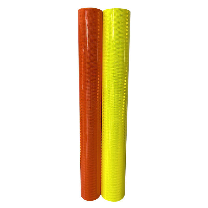 Impresión HP Roland Micro prismático HIP EGP grado de ingeniero acrílico amarillo señal de tráfico hoja reflectante para señales de tráfico