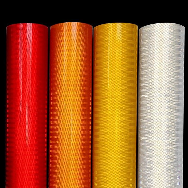 Impresión HP Roland Micro prismático HIP EGP grado de ingeniero acrílico amarillo señal de tráfico hoja reflectante para señales de tráfico