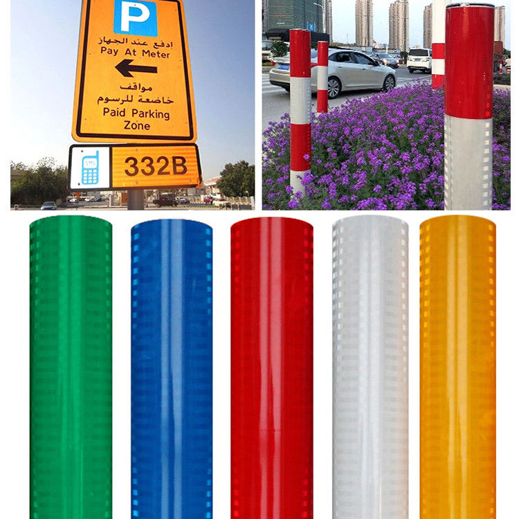 Reflector exterior de alta visibilidad LU Hoja de PET autoadhesivo Reflector para instalaciones de seguridad vial