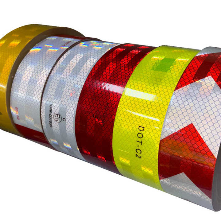 Pintura de 2 pulgadas x 50 yardas con cinta reflectiva DOT-C2 para camiones de vehículos