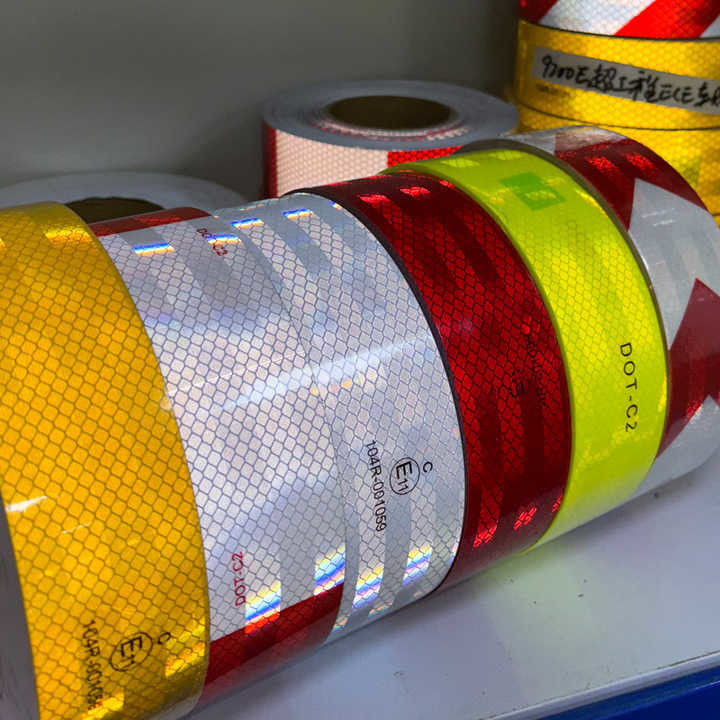 Pintura de 2 pulgadas x 50 yardas con cinta reflectiva DOT-C2 para camiones de vehículos