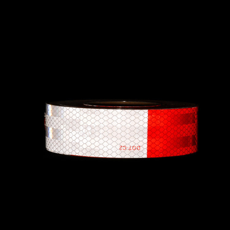 Vínil reflector de alta intensidad de 10 años cinta reflectiva roja-blanca-C2 cinta para camión