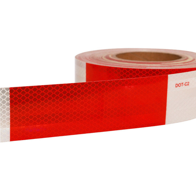 Vínil reflector de alta intensidad de 10 años cinta reflectiva roja-blanca-C2 cinta para camión