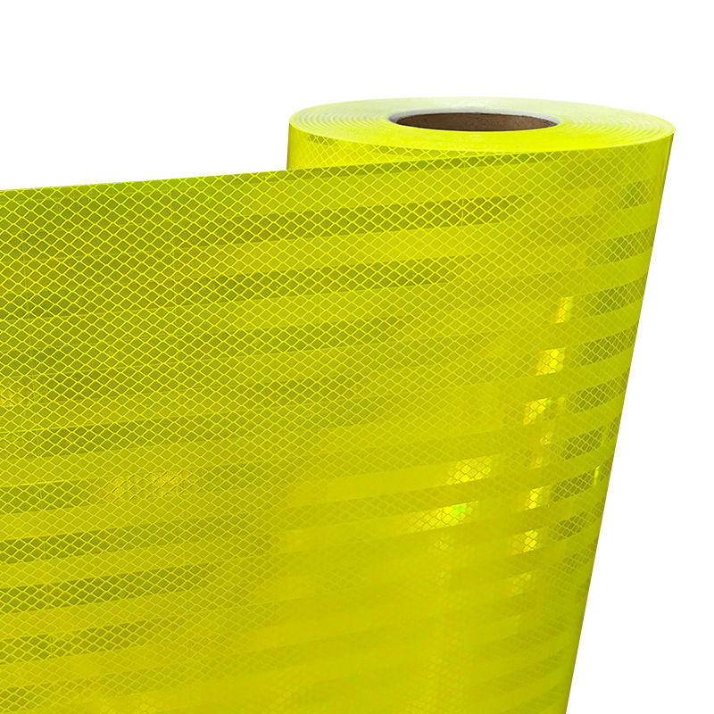 Hoja retrorreflectante de alta intensidad prismática 1.22m*45.7m certificada 10 años micro prismática para señales de seguridad vial