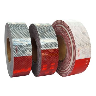 Buen precio Cintas adhesivas reflectoras blancas y rojas DOT C2 COT-C2 impermeables en línea
