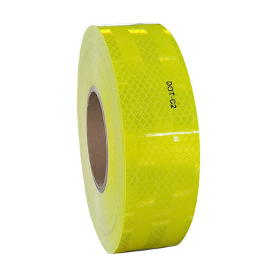 Buen precio Banda reflectiva de puntuación personalizada en camiones de color amarillo verde fluorescente en línea