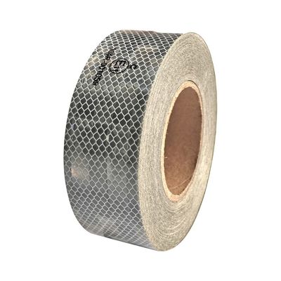 Buen precio Seguridad del camión Conspicuidad pegatina reflectiva aluminizada Blanco cinta reflectiva metalizada ECE en línea