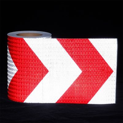 Buen precio Píldora de advertencia reflectiva de cristal con prisma de flecha roja y blanca en línea