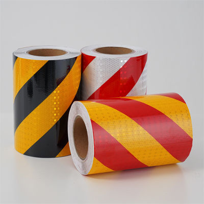 Buen precio Adhesivo de PVC con radio, tiras reflectoras, pegatinas reflectoras, amarillo y rojo en línea