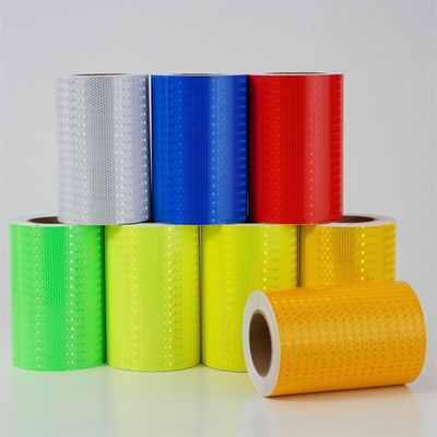Buen precio Tela de marcado de seguridad de reflexión de viscosidad de panal de miel prismático brillante rentable en línea