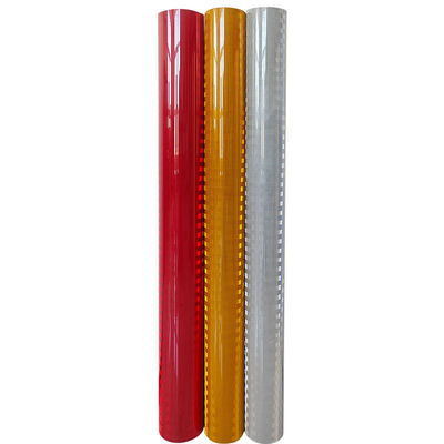 Buen precio Capa reflectiva prismática de aluminio rojo blanco película de vinilo de alta intensidad en línea