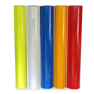 Buen precio Hoja de vinilo prismático reflectante de alta resistencia amarillo personalizado en línea