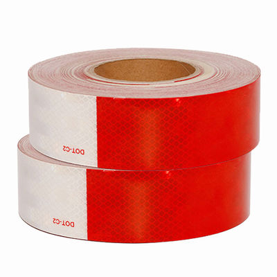 Buen precio Alta durabilidad cinta reflectante para vehículos de punto C2 PMMA pegatina reflectante en camiones en línea