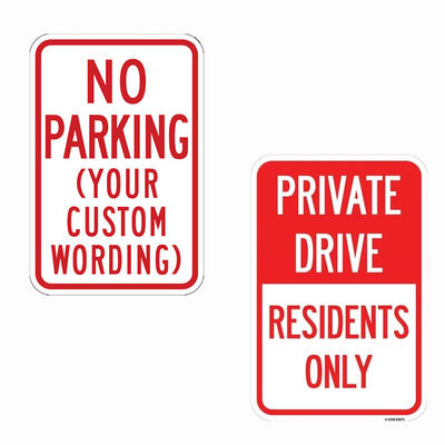 Buen precio Hojas de aluminio sin aparcamiento Alta visibilidad Signos de tráfico reflectores de advertencia en línea