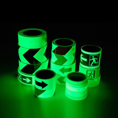 Buen precio Película fotoluminiscente verde imprimible Brilla en la cinta oscura Película luminosa para advertencia en línea