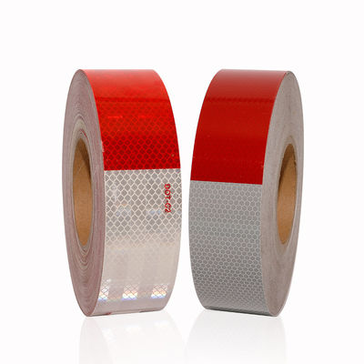Buen precio Blanco Rojo Seguridad Visibilidad Vehículo Camión Prismático DOT Cinta reflectante en línea