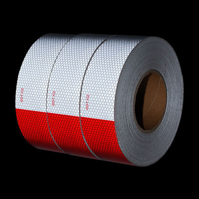 Buen precio Cintas reflectoras autoadhesivas de perlas de vidrio para vehículos DOT para advertencia de seguridad en línea