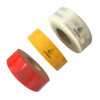 Buen precio ECE 104R visibilidad 2 pulgadas 150 pies cinta reflectante blanca roja amarilla para camión en línea