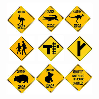 Buen precio Animales amarillos Cruce peatonal ralentizar señalización de advertencia señales de tráfico reflectantes en línea