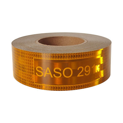 Buen precio SASO 2913 cinta reflectiva aluminizada camión pegatina reflectante Arabia Saudita para la seguridad en línea