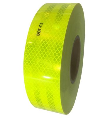 Buen precio Cintas reflectoras de reflexión para camiones de color amarillo DOT-C2 para advertencia en línea