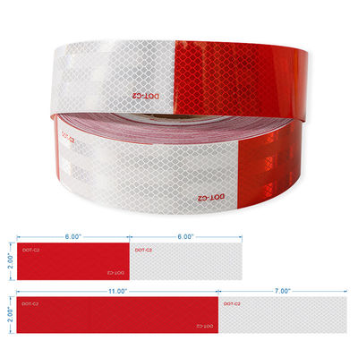 Buen precio Cintas adhesivas reflectoras rojas y blancas impermeables DOT-C2 para camiones al aire libre en línea
