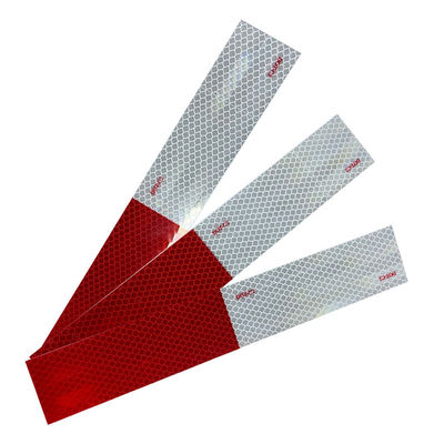 Buen precio Cintas reflectoras de marcado de seguridad DOT-C2 prismáticas rojo y blanco para camiones y remolques en línea