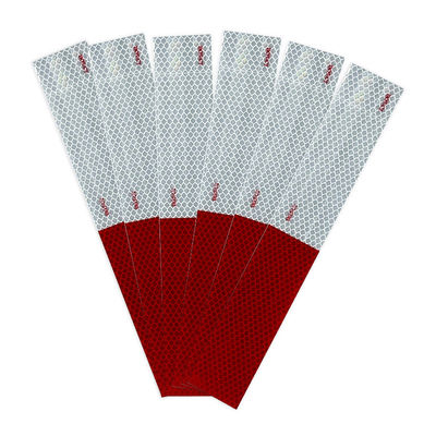 Buen precio Cintas reflectoras autoadhesivas DOT-C2 de marcado de viscosidad roja y blanca en línea