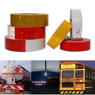 Buen precio Cintas reflectoras de alta visibilidad blancas rojas amarillas autoadhesivas para vehículos en línea