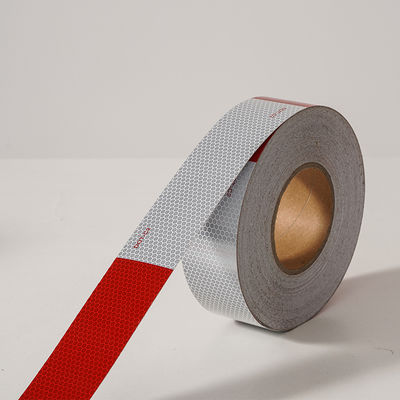 Buen precio LU DOT-C2 Reflective Tape Red White Reflective Tape Outdoor Warning Safety Tape for Vehicles Trailers Trucks Signs en línea