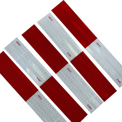 Buen precio DOT-C2 Reflective Safety Tape Waterproof Red & White Self Adhesive Conspicuity Tape en línea