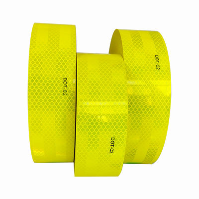 Buen precio Fluorescent Yellow-Green DOT C2 Retro Reflective Marking Tape for Trucks en línea