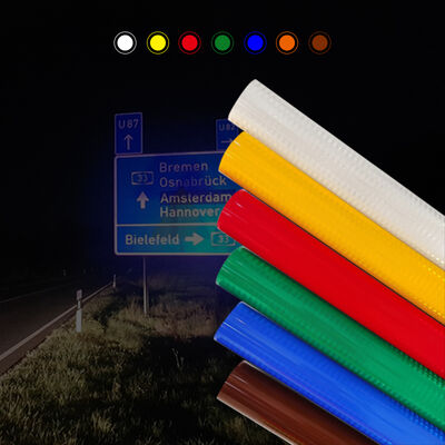 Buen precio ASTM D4956 Hoja reflectante EGP tipo II con una vida útil exterior de 7 años y adhesivo sensible a la presión en línea